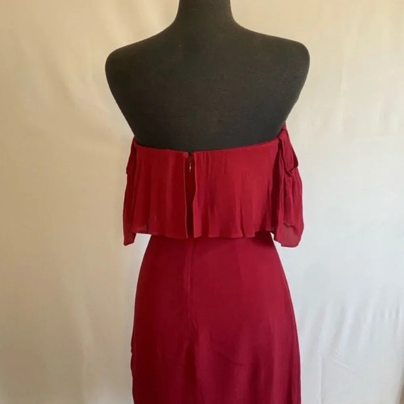 LOVERS + FRIENDS Red Off Shoulder Mini Dress - Picture 6 of 8